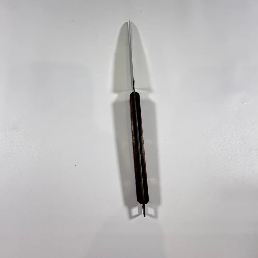 VTG Robinson Knife Co Pie Cake Server 10in Brown Wood Handle Stainless Steel